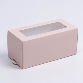 Коробка для макарун «Персиковая», 5.5 × 12 × 5.5 см
