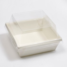 

Коробка под бенто-торт, белая, 11 х 11 х 8,5 см