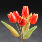 Ваза "Тюльпаны" 5 цветков, в вазе , селенит - Фото 3