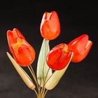 Ваза "Тюльпаны" 5 цветков, в вазе , селенит - Фото 4