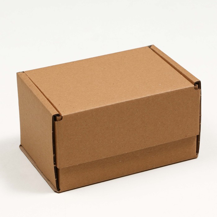 Коробка самосборная, бурая, 17 x 12 x 10 см - Фото 1