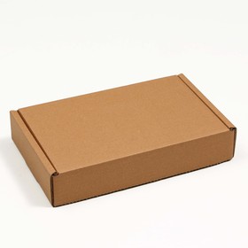Коробка самосборная, бурая, 26,5 x 16,5 x 5 см