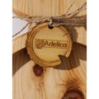 Доска разделочная деревянная авторская Adelica «Рога», 35×18×2,5 см, цельный массив кедра, цвет молочный - Фото 2