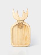 Доска разделочная деревянная авторская Adelica «Рога», 35×18×2,5 см, цельный массив кедра, цвет молочный - Фото 6