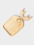 Доска разделочная деревянная авторская Adelica «Рога», 35×18×2,5 см, цельный массив кедра, цвет молочный - Фото 8