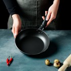 Сковорода Доляна Promo, d=22 см, h=5 см, пластиковая ручка, антипригарное покрытие, алюминий, бордовая - Фото 5