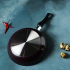 Сковорода Доляна Promo, d=23.5 см, h=4 см, пластиковая ручка, антипригарное покрытие, алюминий, бордовая - Фото 6