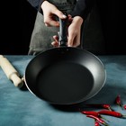 Сковорода Доляна Promo, d=26 см, h=4.5 см, пластиковая ручка, антипригарное покрытие, алюминий, бордовая - Фото 5