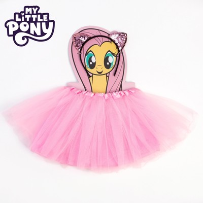 Набор для фотосессии KAFTAN «Пони»: юбка и ободок, розовый, рост 92-104