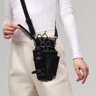 Сумка для мастера, 23×12 см, длина ремня 119 см, чёрная - Фото 2