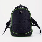 Рюкзак на молнии, цвет чёрный/зелёный - фото 9541965