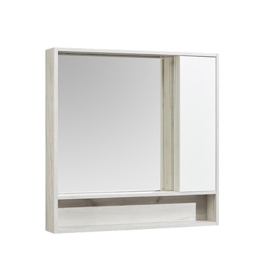 Зеркальный шкаф Aquaton «Флай 100» цвет белый, дуб крафт