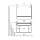 Зеркало – шкаф для ванной комнаты AQUATON «Флай 100», 1000×130×910 мм, цвет белый/дуб крафт - Фото 2