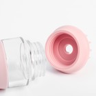 Щётка для мытья и массажа собак с ёмкостью для шампуня и 2 насадками, 5.8×5.8×9 см, розовая - Фото 4