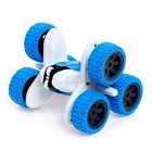 Машинка - перевертыш «Экстримал», пульт в виде часов, работает от аккумулятора, цвет синий - Фото 4