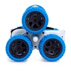 Машинка - перевертыш «Экстримал», пульт в виде часов, работает от аккумулятора, цвет синий - Фото 5