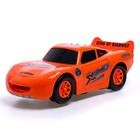 Машина «Тачка», работает от батареек, стреляет дисками, свет и звук, цвет оранжевый - фото 25511829