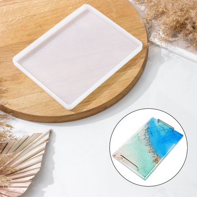 Молд для эпоксидной смолы Доляна «Прямоугольник», силикон, 16×20.5×1 см, прозрачный