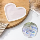 Молд Доляна «Сердце», силикон, 15×13×1 см - фото 2657462