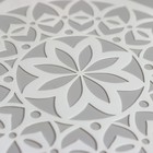 Трафарет пластик "Геометрический цветок" 13х13 см - Фото 2