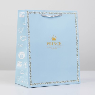 Пакет подарочный, упаковка, «Прекрасный принц», 33 х 26 х 10 см