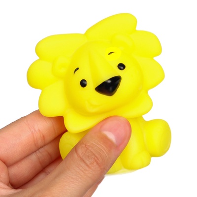 Резиновые игрушки для ванны «Улыбашки», с пищалкой, 4 шт., Крошка Я