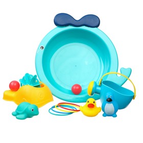 Набор игрушек для ванны «Веселое купание», 13 шт, с пищалкой, Крошка Я