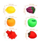 Набор резиновых игрушек для ванны «Фрукты», с пищалкой, 6 шт, Крошка Я - фото 24285965