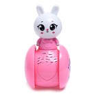 Развивающая игрушка «Музыкальная неваляшка: Милый зайчик», цвет розовый - фото 3747543