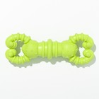 Игрушка для собак резиновая "Гантель-крабы", TPR, 11.5 х 2 см, жёлтая - Фото 2