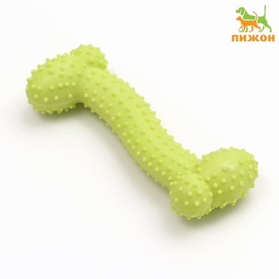 Жевательная игрушка для собак «Любимое лакомство», 11×4 см, TPR, салатовая