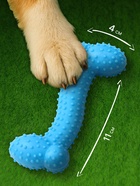 Жевательная игрушка для собак «Любимое лакомство», 11×4 см, TPR, голубая - Фото 2