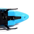 Вертолет «Прогулочный», свет, USB, цвет синий - фото 9142791