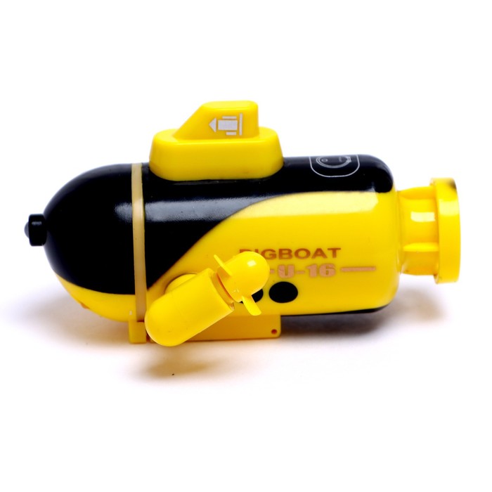 Подводная лодка радиоуправляемая «Батискаф», световые эффекты, цвет жёлтый - фото 1891202734