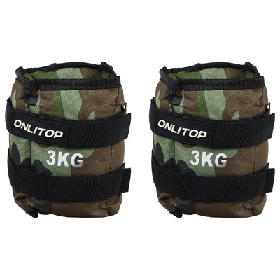 Утяжелители неопреновые ONLYTOP, 2 шт. х 3 кг, цвет милитари