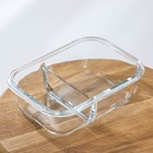 Контейнер двухсекционный с крышкой Cookn Freeze, 200мл/300 мл, 17,5×13,5×6 см, цвет МИКС - фото 804709460