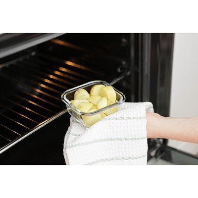 Контейнер Доляна Cook and Freeze, 300 мл, 12×6 см, с крышкой, жаропрочное стекло, МИКС