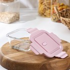 Контейнер Доляна Cook and Freeze, 300 мл, 12×6 см, с крышкой, жаропрочное стекло, цвет МИКС - Фото 3