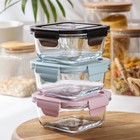 Контейнер Доляна Cook and Freeze, 300 мл, 12×6 см, с крышкой, жаропрочное стекло, цвет МИКС - Фото 7