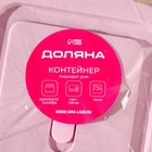 Контейнер Доляна Cook and Freeze, 300 мл, 12×6 см, с крышкой, жаропрочное стекло, цвет МИКС - Фото 9