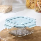 Контейнер для еды из жаропрочного стекла с крышкой Cook and Freeze, 500 мл, 13,5×6 см, цвет МИКС 7331082 - фото 16831494