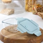 Контейнер для еды из жаропрочного стекла с крышкой Cook and Freeze, 500 мл, 13,5×6 см, цвет МИКС - фото 49178206