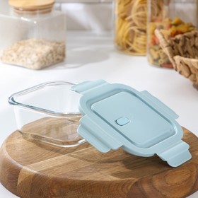 Контейнер для еды из жаропрочного стекла с крышкой Cook and Freeze, 500 мл, 13,5×6 см, цвет МИКС