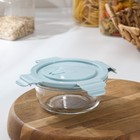 Контейнер из жаропрочного стекла круглый Cook and Freeze, 370 мл, 13,5×6 см, цвет МИКС - Фото 3