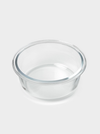 Контейнер для хранения продуктов Доляна Cook and Freeze, 370 мл, 13.5×6 см, с крышкой, жаропрочное стекло, МИКС