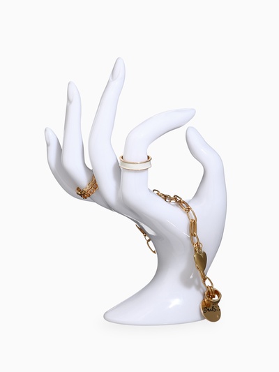 Подставка для украшений «QF. Рука», 8.5×7×16 см, белая