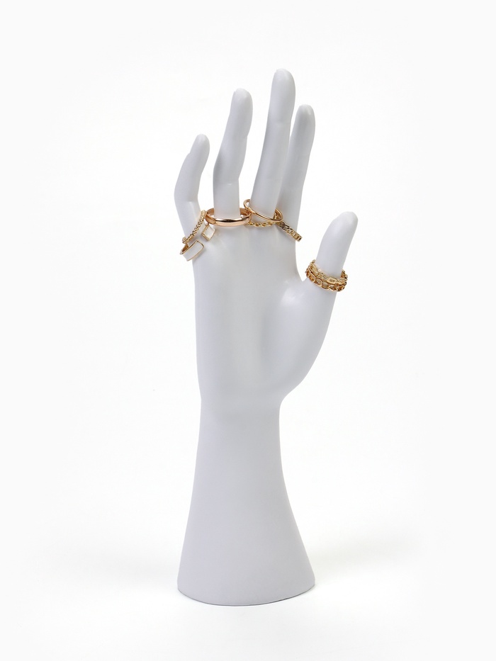 Подставка для украшений QF «Рука» 7.5×6×24, белая - Фото 1