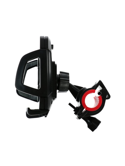 Держатель для телефона на руль велосипеда Luazon CA14, ширина захвата 50-85 мм, чёрно-серый