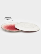 Набор посуды Доляна «Космос», 16 предметов: 4 тарелки d=21 см, 4 тарелки d=27.5 см, 4 миски 370 мл, 4 кружки 400 мл, фарфор, белый, красный - Фото 4