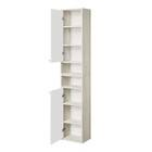 Шкаф – колонна AQUATON «Флай», левый, 350×240×910 мм, цвет белый/дуб крафт - Фото 4